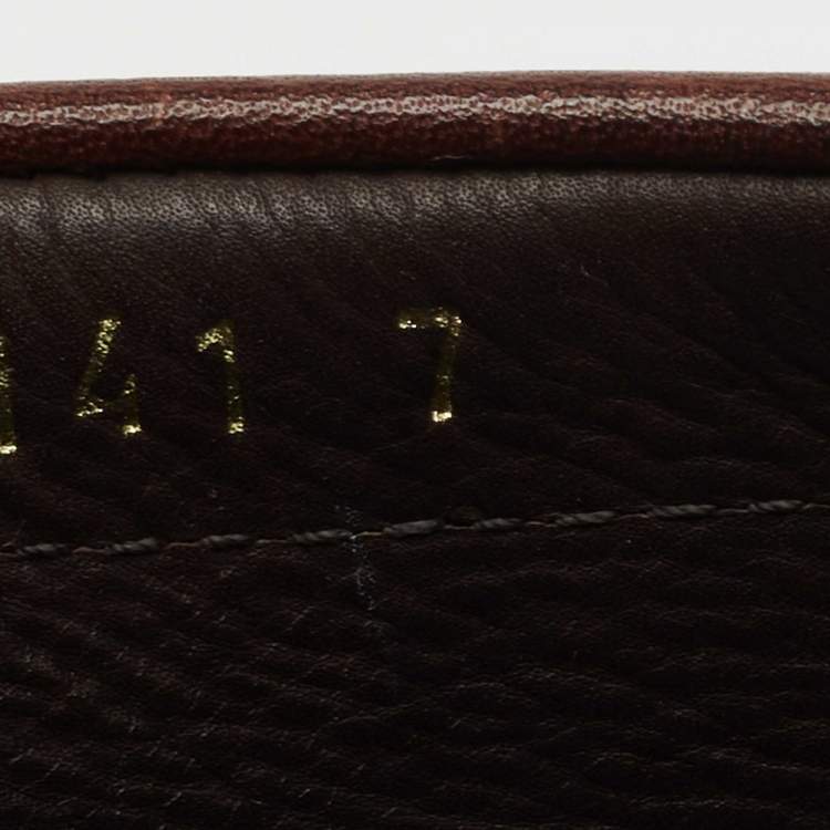 Pre Owned Prada Brown Leather Slip On Loafers Size 41