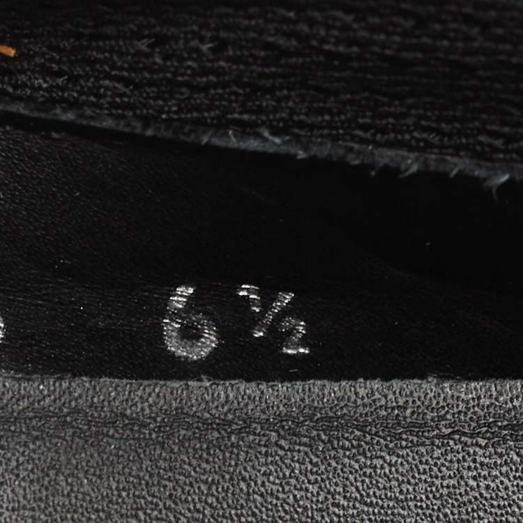 Pre Owned Prada Black Leather Low Top Sneakers Size 40.5 
