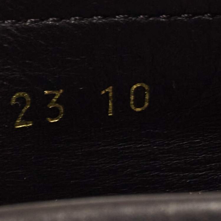 مملوكة مسبقًا Prada Black Leather Slip On Loafers Size 44