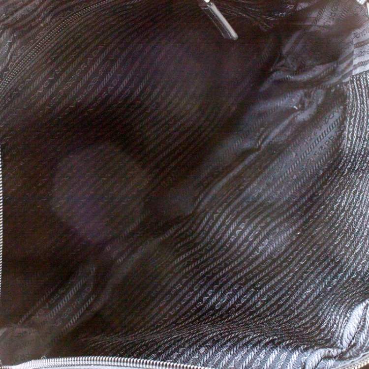 Pre Owned Prada Black Nylon Laptop Bag