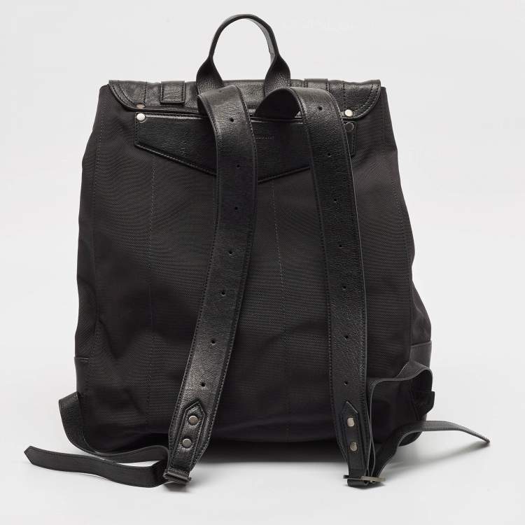 Pre Owned Proenza Schouler Black Leather and Nylon PS1 Backpack