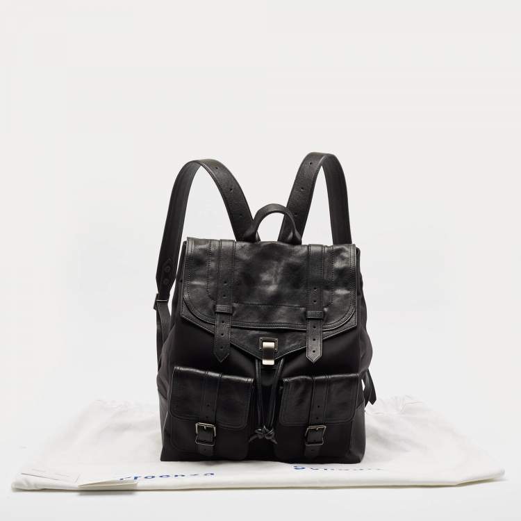 Pre Owned Proenza Schouler Black Leather and Nylon PS1 Backpack