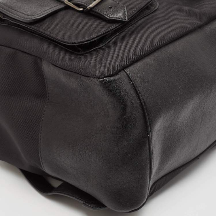 Pre Owned Proenza Schouler Black Leather and Nylon PS1 Backpack