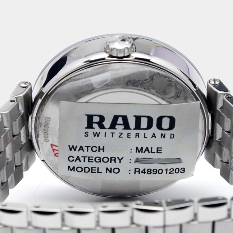 Pre Owned Rado Blue Stainless Steel Florence R48901203 Men's Wristwatch 38 mm
