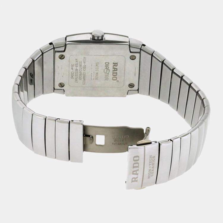 Pre Owned Rado Silver ceramic watch 40 mm