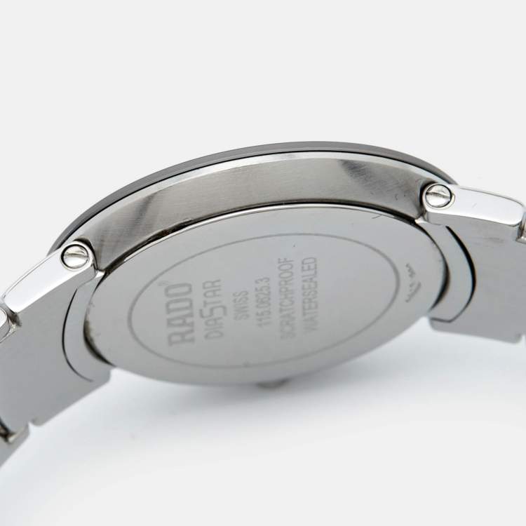 Pre Owned Rado Silver Stainless Diastar 115.0625.3.011 Men's Wristwatch 35 mm