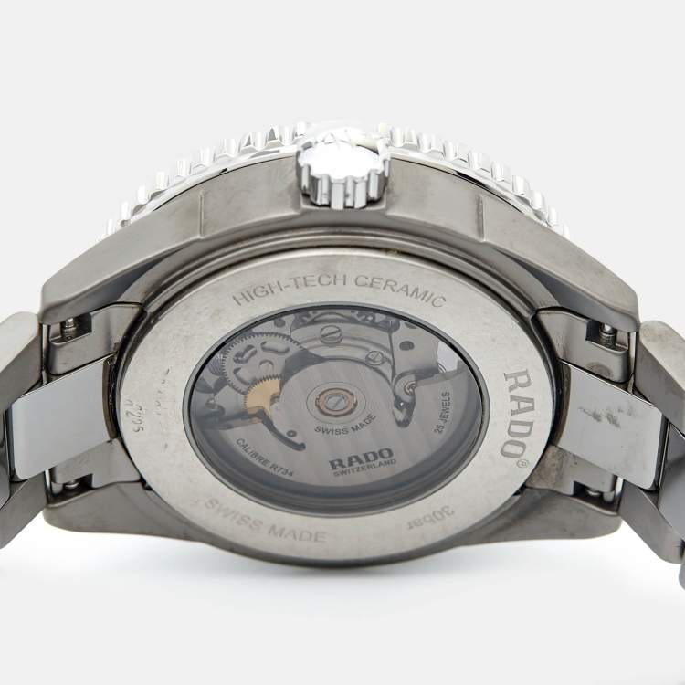 Pre Owned Rado Blue Plasma High-Tech Ceramic Titanium Stainless Steel Captain Cook R32128202 Men's Wristwatch 43 mm