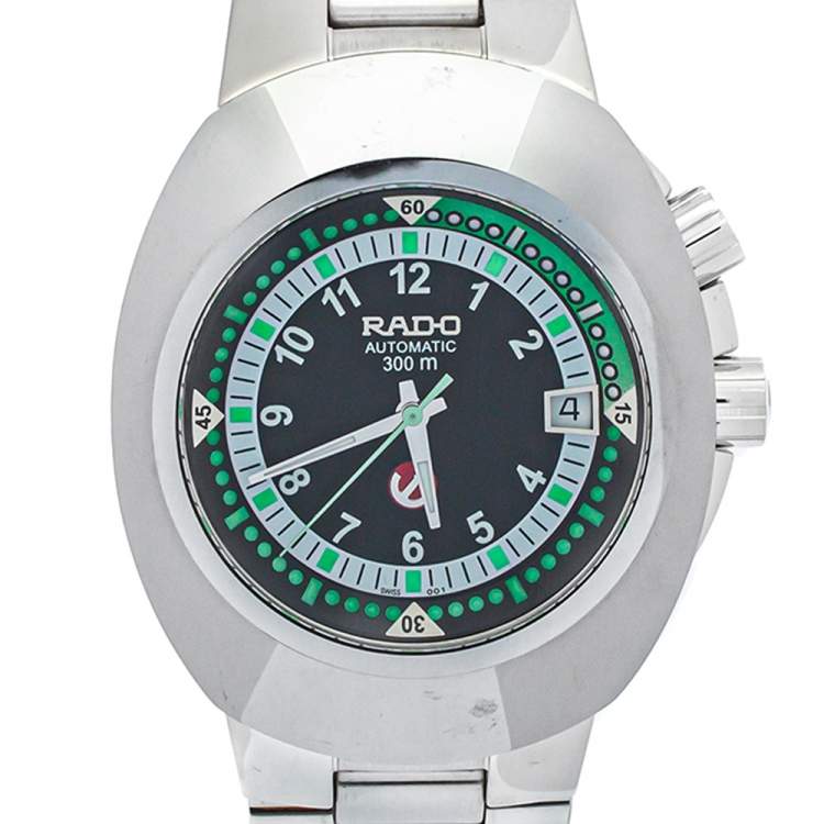 Pre Owned Rado Black Tungsten Carbide & Stainless Steel Diastar 658.0639.3 Men's Wristwatch 42mm