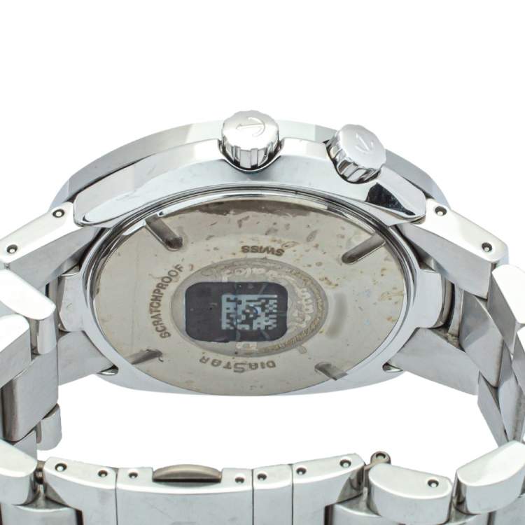 Pre Owned Rado Black Tungsten Carbide & Stainless Steel Diastar 658.0639.3 Men's Wristwatch 42mm