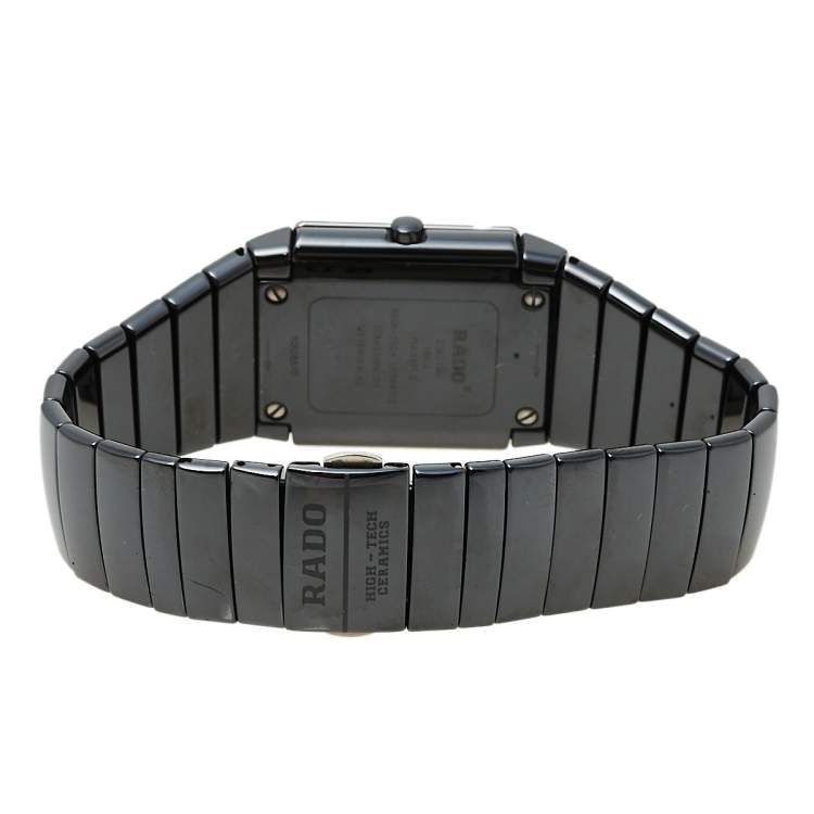 Pre Owned Rado Black Ceramic Jubile 152.0335.3 Men's Wristwatch 30 mm