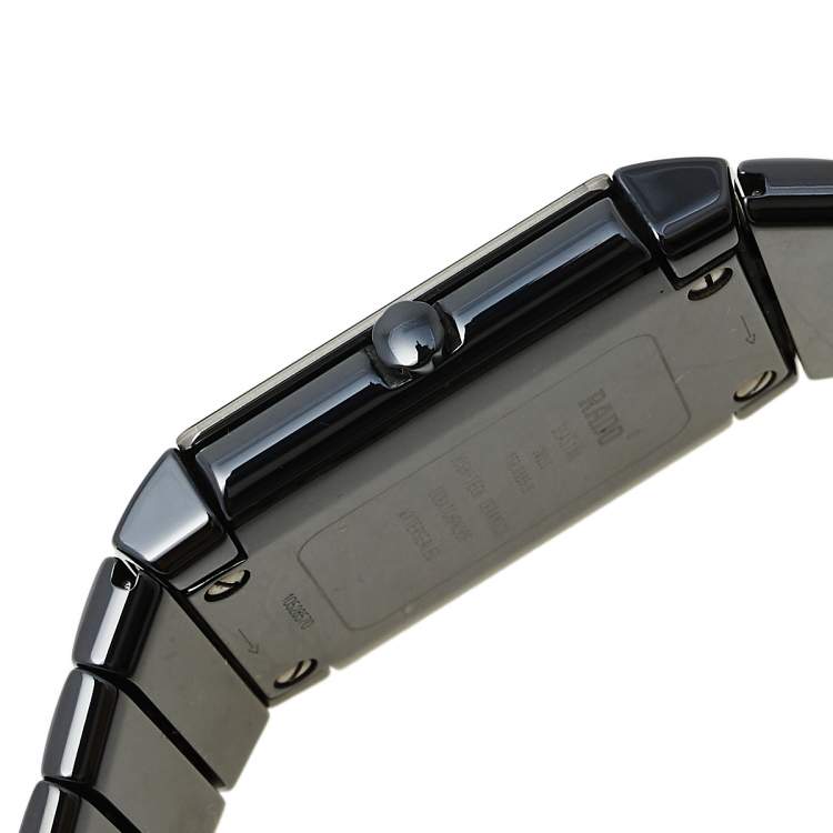 Pre Owned Rado Black Ceramic Jubile 152.0335.3 Men's Wristwatch 30 mm