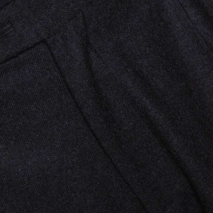 Pre Owned Raf Simons Black Wool Tailored Pants XL