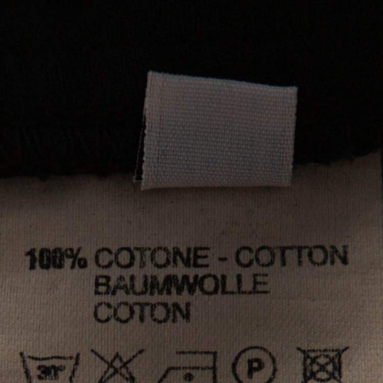 Pre Owned RAF by Raf Simons Black Denim Pleated Wide Leg Trousers S