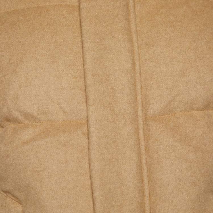 مملوكة مس�بقًا Ralph Lauren Camel Beige Wool Hooded Down Jacket XS