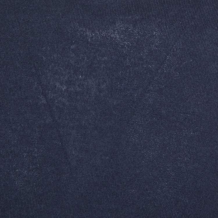 Pre Owned Ralph Lauren Purple Label Navy Blue Cashmere Turtle Neck Sweater M