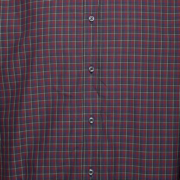 Pre Owned Ralph Lauren Purple Label Purple Checkered Cotton Button Front Shirt XL