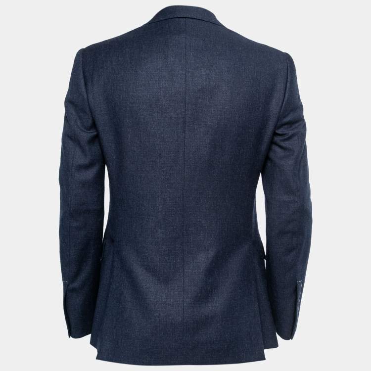 Pre Owned Ralph Lauren Purple Label Dark Blue Wool Tailored Blazer M