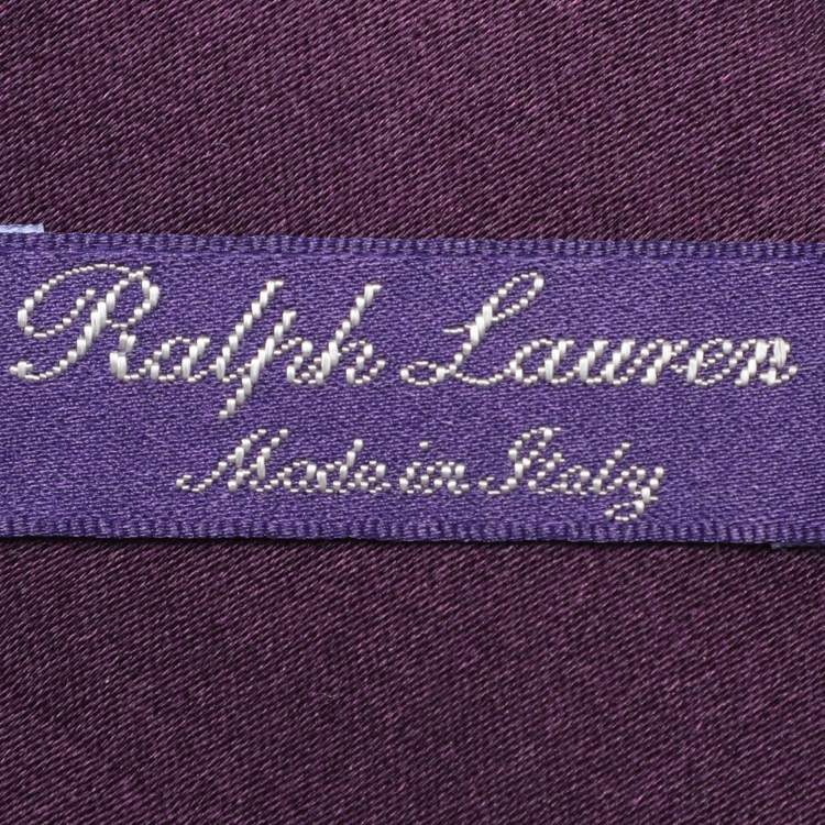 Pre Owned Ralph Lauren Purple Label Purple SIlk Tie