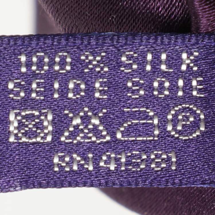 Pre Owned Ralph Lauren Purple Label Purple SIlk Tie