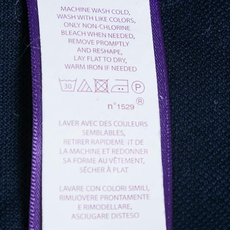 مملوكة مسبقًا Ralph Lauren Purple Label Navy Blue Cotton Pique Polo T-Shirt XXL