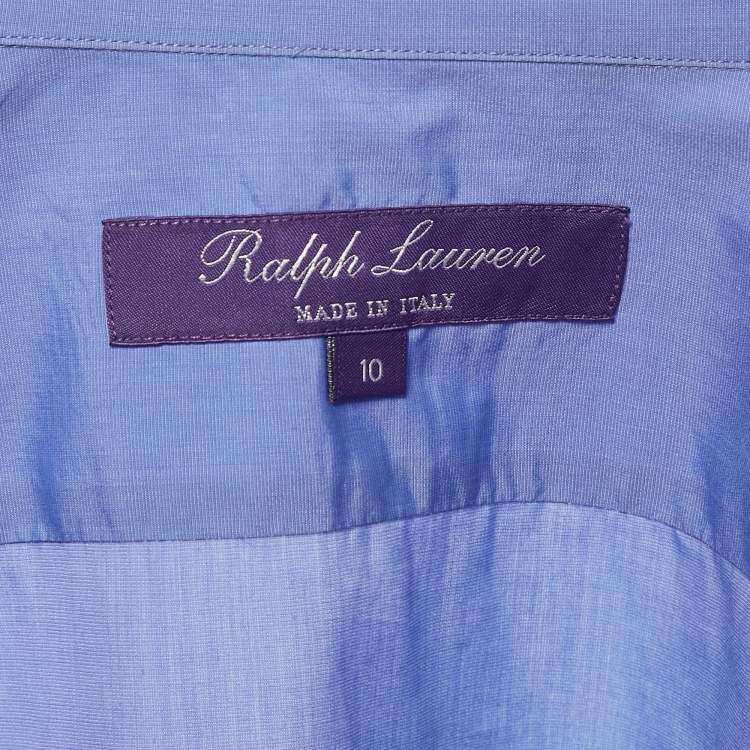 مملوكة مسبقًا Ralph Lauren Purple Label Blue Cotton Long Sleeve Shirt S