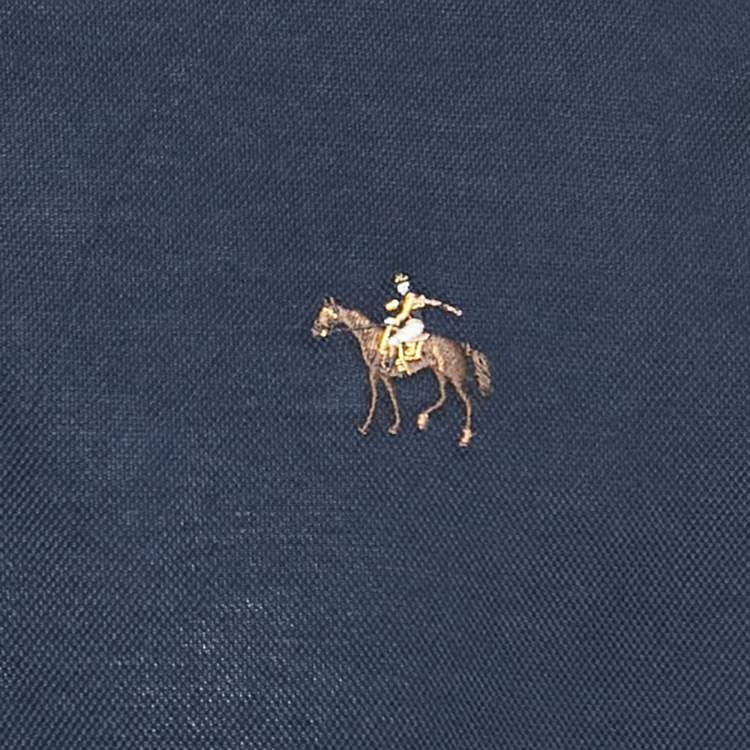 Pre Owned  Ralph Lauren Purple Label Navy Blue Cotton Pique Polo T-Shirt XXL