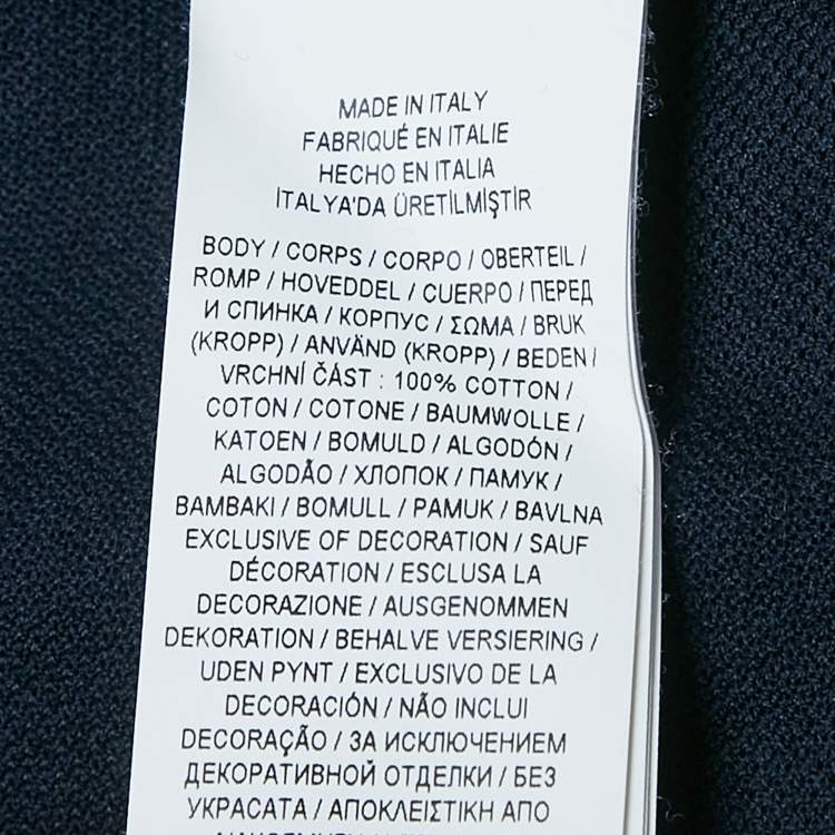 Pre Owned  Ralph Lauren Purple Label Navy Blue Cotton Pique Polo T-Shirt XXL