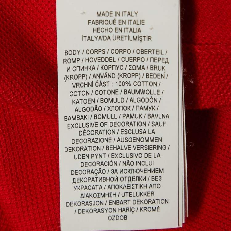 مملوكة مسبقًا Ralph Lauren Purple Label Red Cotton Pique Polo T-Shirt XXL