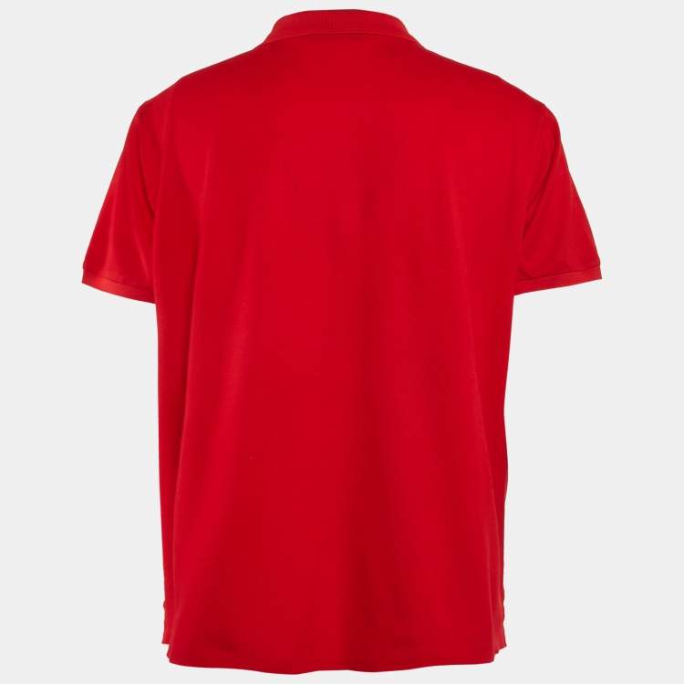 مملوكة مسبقًا Ralph Lauren Purple Label Red Cotton Pique Polo T-Shirt XXL