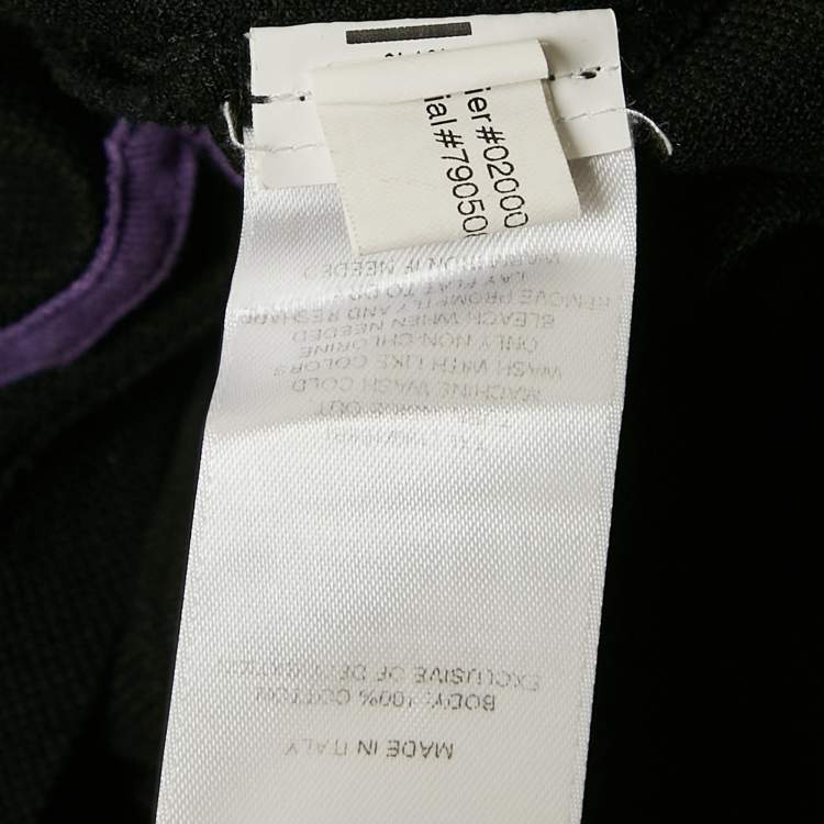 مملوكة مسبقًا Ralph Lauren Purple Label Black Pique Cotton Polo T-Shirt XXL