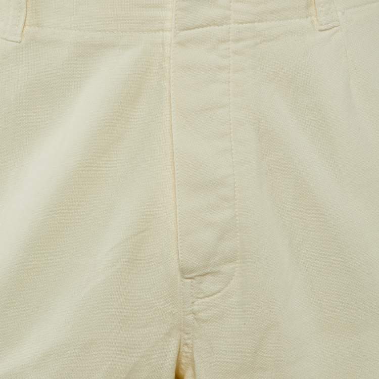 Pre Owned Ralph Lauren Purple Label Cream Cotton Cargo Pants XXL