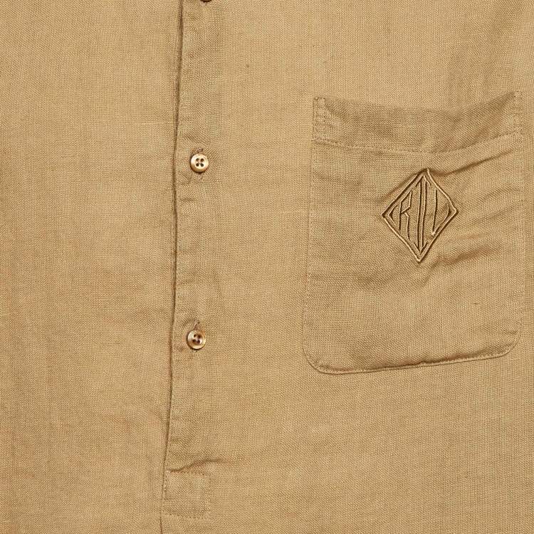 Pre Owned Ralph Lauren Purple Label Beige Button Front Shirt XL