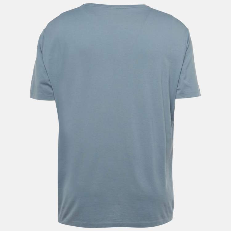 Pre Owned Ralph Lauren Purple Label Blue Jersey Crewneck T-Shirt XL