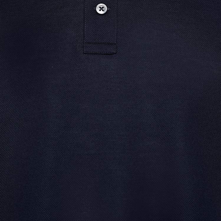 مملوكة مسبقًا Ralph Lauren Purple Label Navy Blue Cotton Pique Polo T-Shirt XXL