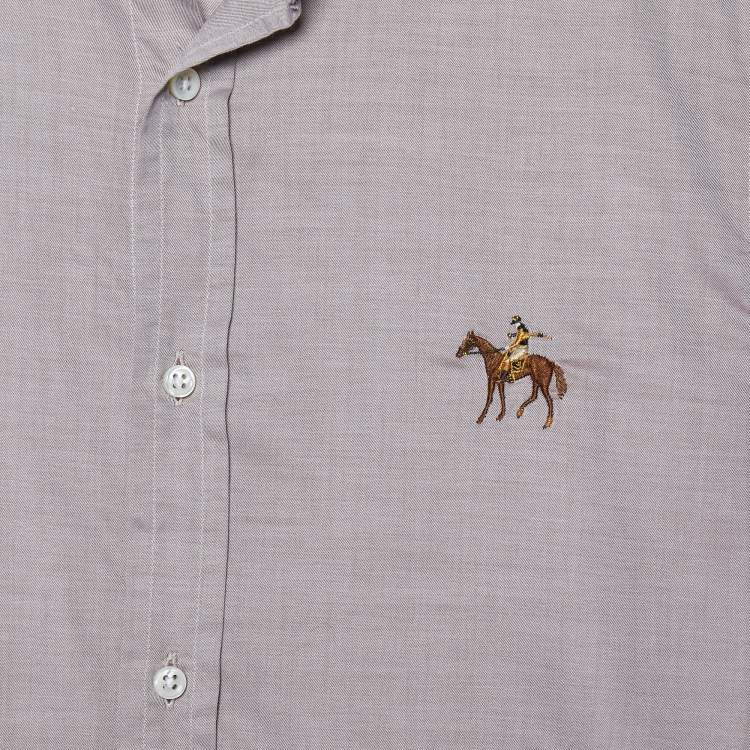 مملوكة مسبقًا Ralph Lauren Purple Label Light Pink Cotton Tailored Fit Shirt S