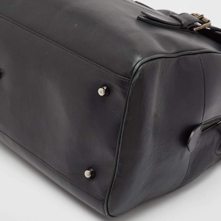 Pre Owned Ralph Lauren Black Leather Ricky 50 Weekender