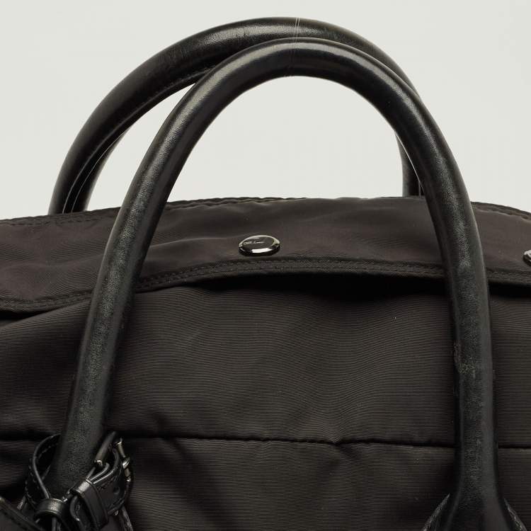 Pre Owned Ralph Lauren Black Nylon Multi Pockets Duffel Bag