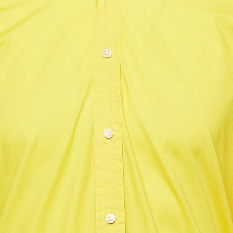 Pre Owned Ralph Lauren Yellow Cotton  Long Sleeve Shirts M
