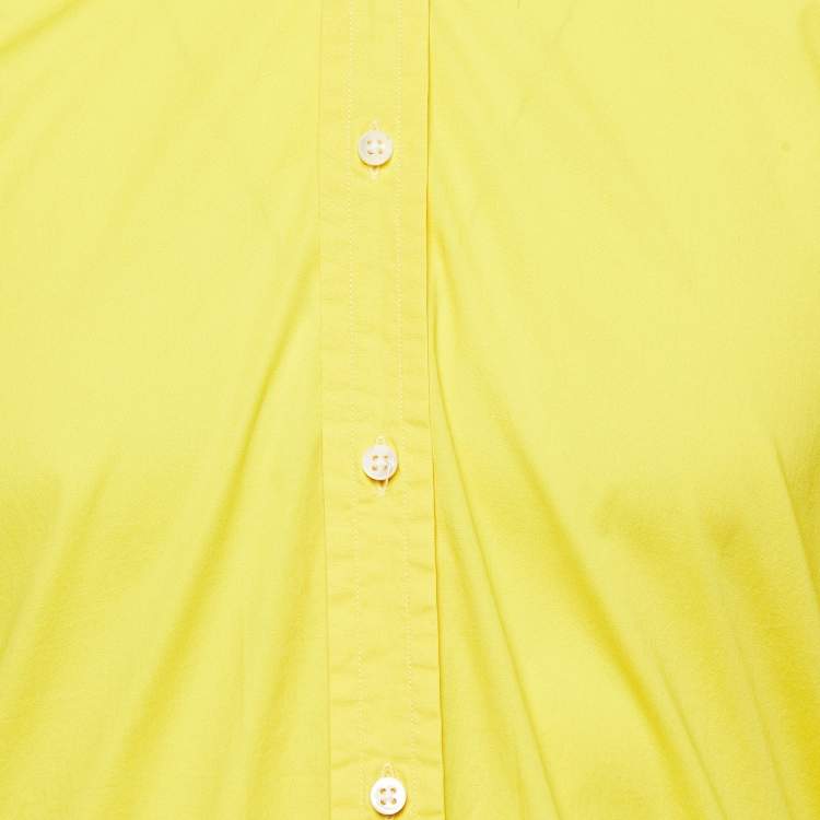 Pre Owned Ralph Lauren Yellow Cotton  Long Sleeve Shirts M