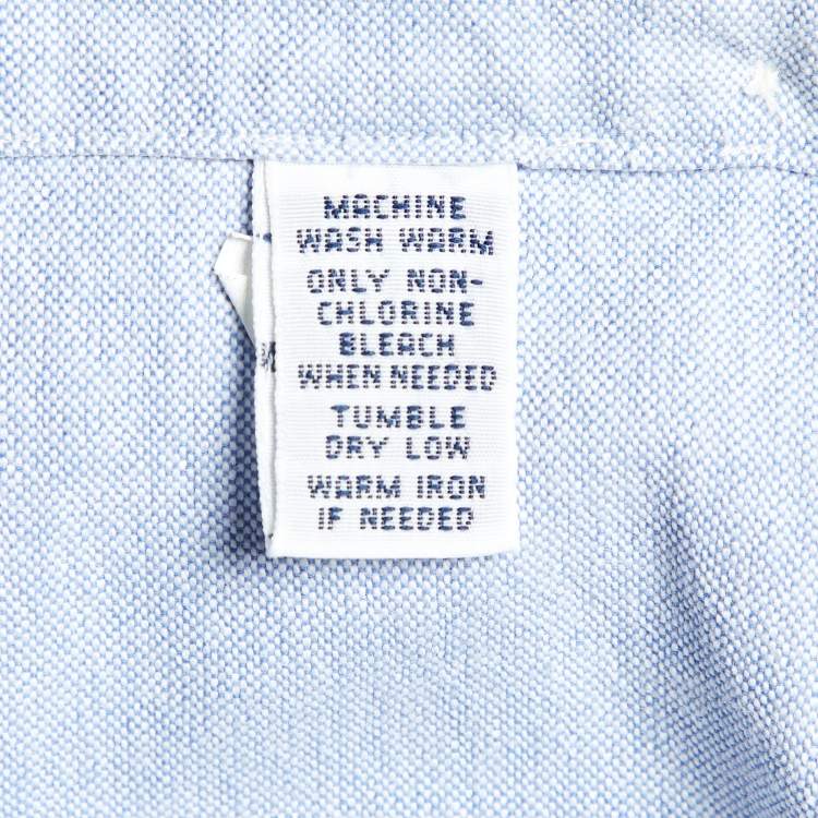 Pre Owned Ralph Lauren Light Blue Cotton Custom Fit Button Down Shirt S