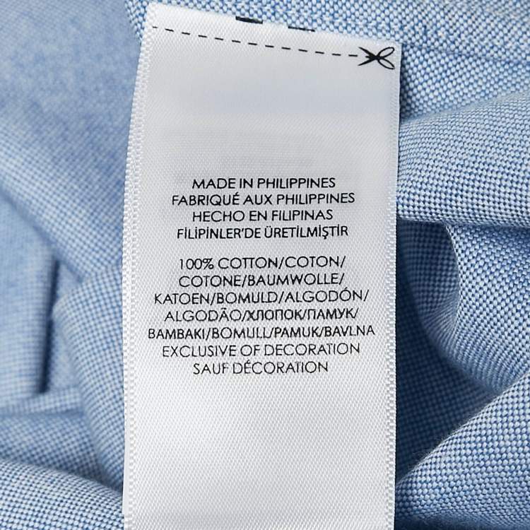 Pre Owned Ralph Lauren Blue Cotton Long Sleeve Shirt XXL