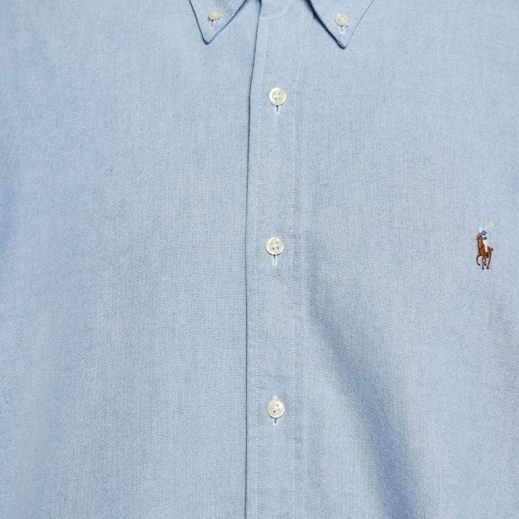 Pre Owned Ralph Lauren Blue Cotton Long Sleeve Shirt XXL