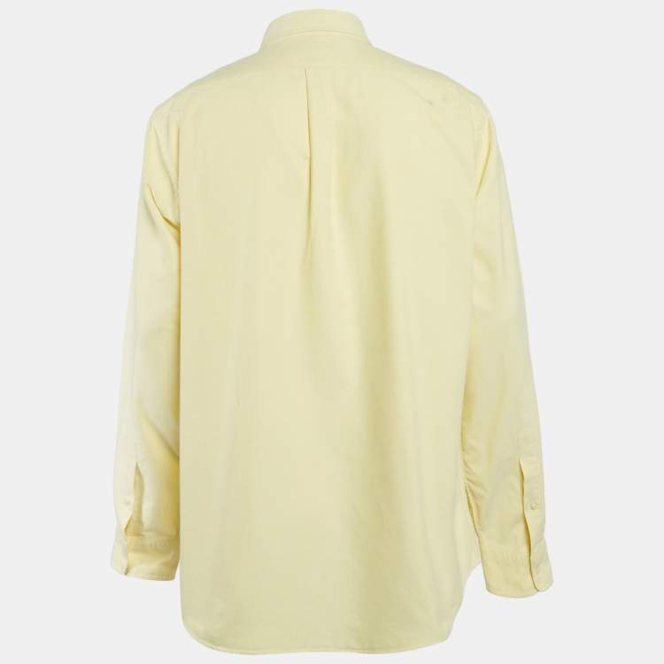 Pre Owned Ralph Lauren Yellow Cotton Classic Fit Shirt XL