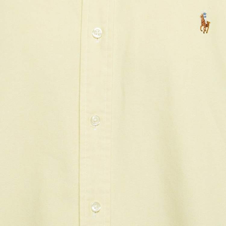Pre Owned Ralph Lauren Yellow Cotton Classic Fit Shirt XL