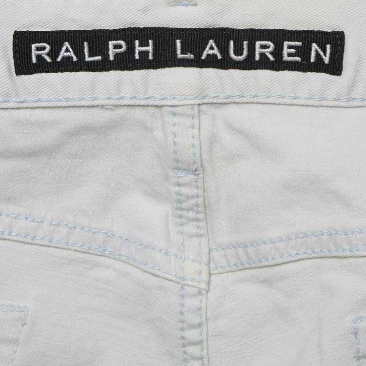 Pre Owned Ralph Lauren Light Blue Denim Slim Fit Jeans M Waist 32"