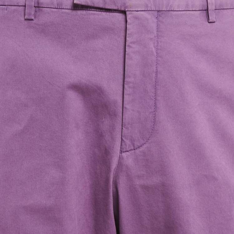 Pre Owned Ralph Lauren Purple Cotton Chino Trousers XXL