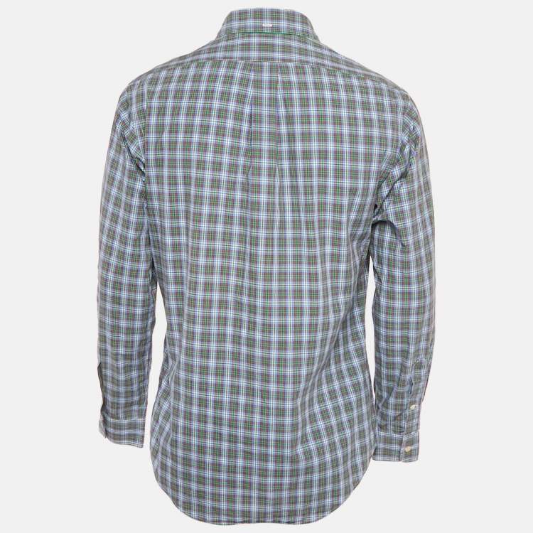 Pre Owned Ralph Lauren Multicolour Checkered Cotton Custom Fit Shirt M