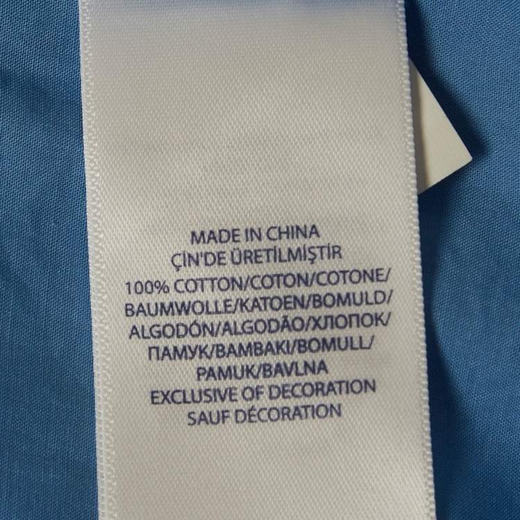 Pre Owned Ralph Lauren Blue Cotton Slim Fit Shirt XL