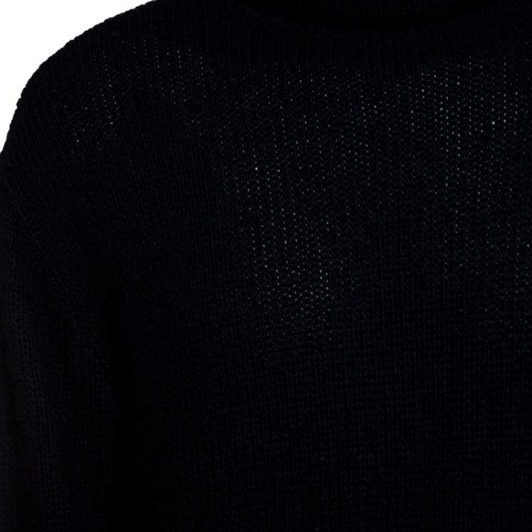Pre Owned Ralph Lauren Black Cashmere Turtle Neck Long Sleeve Sweater XL