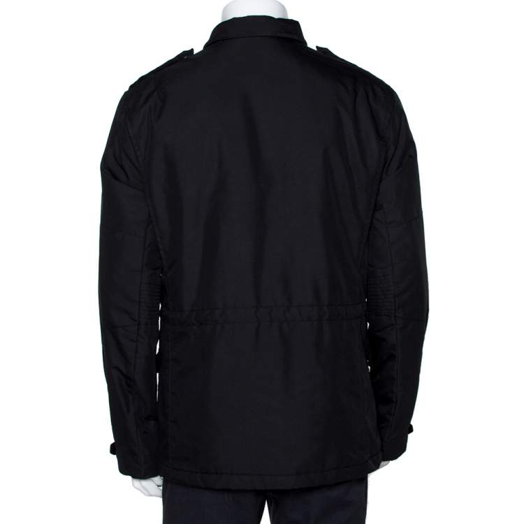 مملوكة مسبقًا Ralph Lauren Black Button Front Escape Jacket L